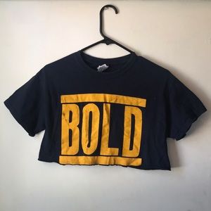 BOLD harcore punk crop top